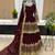 Maroon Faux Georgette Embroidered Lehenga Set with Dupatta