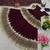 Maroon Faux Georgette Embroidered Lehenga Set with Dupatta