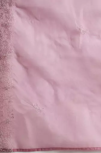 Women Floral Yoke Design Thread Work Kurta with Trousers & With Dupatta