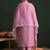 Women Floral Yoke Design Thread Work Kurta with Trousers & With Dupatta