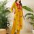 Women Animal Printed Tiered Thread Work Cotton Kurta with Trousers