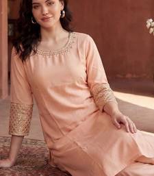 Women Ethnic Motifs Embroidered Sequinned Kurta with Trousers