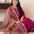 Women Embroidered Thread Work Kurta With Trousers & Dupatta