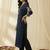 Women Floral Embroidered Thread Work Kurta with Trousers
