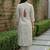 Women Printed Beads and Stones Cotton Kurta with Trousers