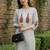 Women Printed Beads and Stones Cotton Kurta with Trousers