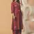 Women Embroidered Thread Work Cotton Kurta with Palazzos