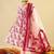 Ethnic Motifs Printed Mirror Work Cotton Kurta with Trouser And Dupatta
