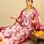 Ethnic Motifs Printed Mirror Work Cotton Kurta with Trouser And Dupatta