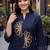 Women Ethnic Motifs Embroidered Thread Work Cotton Kurta with Trousers
