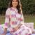 Women Printed Cotton Kurta with Trousers