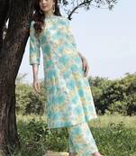 Women Floral Printed Kurta with Palazzos