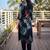 Women Floral Printed Thread Work Kurta with Trousers