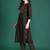 Women Printed Pleated Mirror Work Cotton Kurta with Trousers