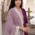 Women Thread Work Cotton Kurta with Trousers & With Dupatta