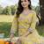 Women Floral Printed Cotton Kurta with Trousers & With Dupatta