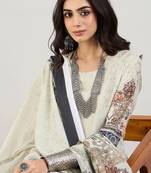 Green Floral Printed Straight Kurta with Trousers & Dupatta