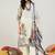 Green Floral Printed Straight Kurta with Trousers & Dupatta
