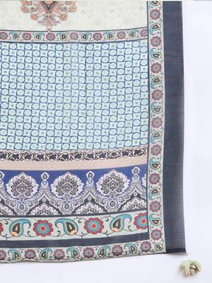 Green Floral Printed Straight Kurta with Trousers & Dupatta 4