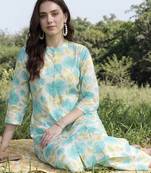 Women Floral Printed Kurta with Palazzos