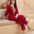 Women Ethnic Motifs Embroidered Kurta with Trousers