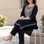 Women Ethnic Motifs Embroidered Thread Work Cotton Kurta with Trousers