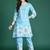 Floral Printed Cotton Kurta with Trousers