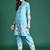 Floral Printed Cotton Kurta with Trousers
