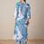 Floral Printed V-Neck Straight Kurta With Trouser