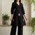 Women Embroidered Cotton Kurti with Palazzos