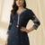 Women Floral Embroidered Thread Work Kurta with Trousers
