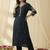 Women Floral Embroidered Thread Work Kurta with Trousers