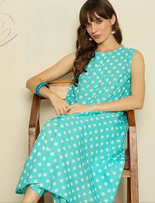 Women Printed Cotton Kurta with Trousers 6