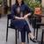 Women Ethnic Motifs Embroidered Thread Work Cotton Kurta with Trousers