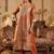 Ethnic Motifs Woven Design Round Neck Straight Kurta &Trousers With Dupatta