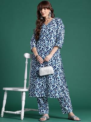 Printed Cotton Kurta & Trousers 2