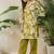 Floral Printed Cotton Straight Kurta With Trousers