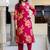 Women Printed Cotton Kurta with Trousers