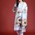 Floral Printed Beads & Stones Chanderi Silk Kurta With Trousers & Dupatta