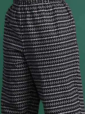 Plus Size Printed Kurta with Trousers & Dupatta 3