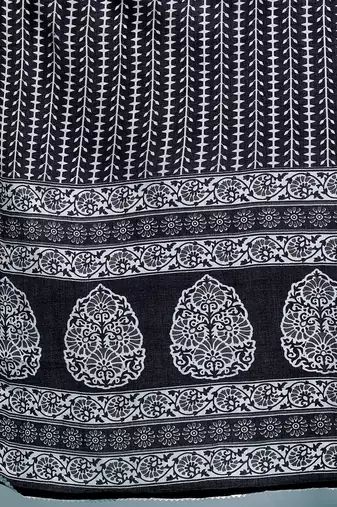 Plus Size Printed Kurta with Trousers & Dupatta
