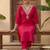 Women Ethnic Motifs Embroidered Kurta with Trousers