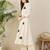 Floral Embroidered Mandarin Collar Thread Work Cotton A-Line Kurta & Palazzo