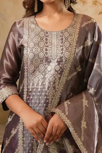 Women Kurta with Trousers & With Dupatta