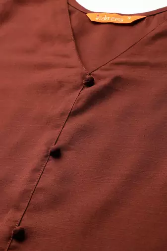 Solid Kurta with Trousers & Dupatta
