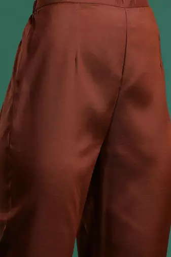 Solid Kurta with Trousers & Dupatta