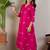 Women Ethnic Motifs Embroidered V-Neck Thread Work A-Line Kurta with Trousers