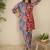 Floral Printed Shirt Collar Cotton Straight Kurti & Trousers