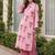 Women Floral Printed Cotton Kurta with Palazzos