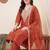 Women Ethnic Motifs Embroidered Kurta with Trousers & With Dupatta